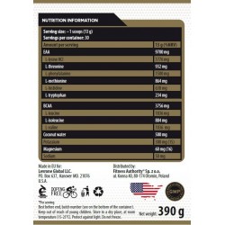 KEVIN LEVRONE Gold Line | Gold EAAmino | Essential Amino Acids + Electrolytes - 390 gr